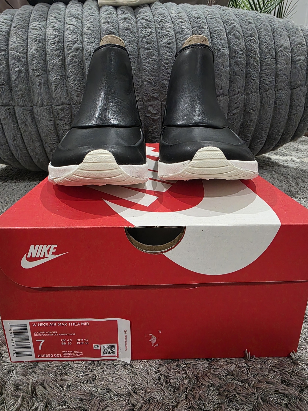 Nike Men’s Air Max Thea Mid Slip-On Sneakers - Black